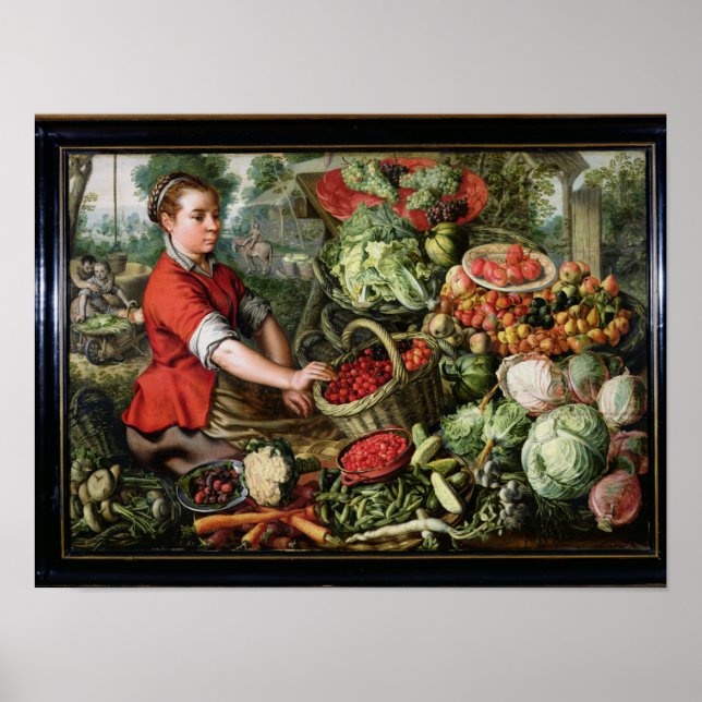 Póster El vendedor de verduras (Frente)