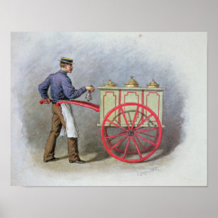 Póster El vendedor del helado, 1895