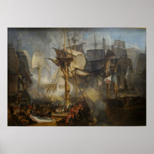 Póster El ventilado William Turner La batalla de Trafalga