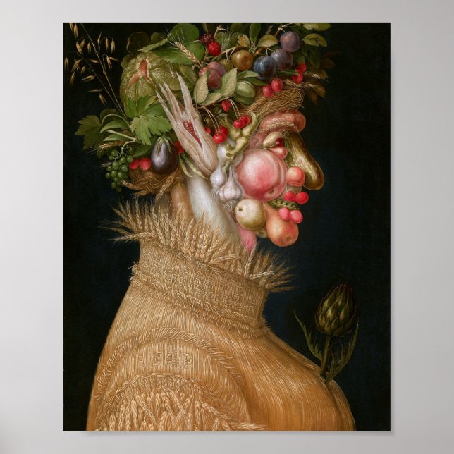 Póster El verano, Arcimboldo (Frente)