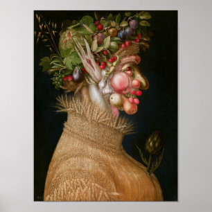 Póster El verano, Giuseppe Arcimboldo, 1573