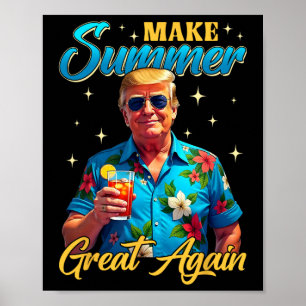 Póster El verano retro vuelve a hacer grande a Donald Tru