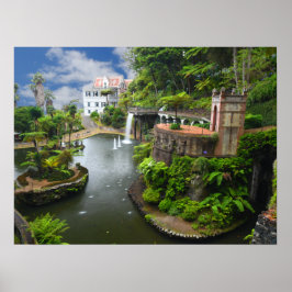 Póster El verdadero jardín botánico de Portugal-Madeira