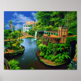 Póster El verdadero jardín botánico de Portugal-Madeira