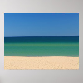 Póster El verdadero Portugal: playa, azul, agua