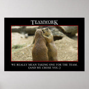 Póster El verdadero significado del trabajo en equipo (L)