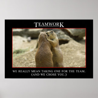 Póster El verdadero significado del trabajo en equipo (L)