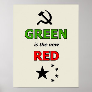 Póster El verde es el nuevo poster rojo