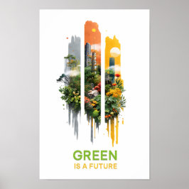 Póster El verde es un futuro - Poster del Solarpunk