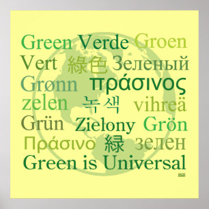 Póster El verde es universal