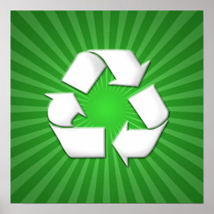 Póster El verde recicla el poster 001