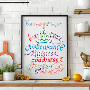 Póster El verso de la Biblia espiritual