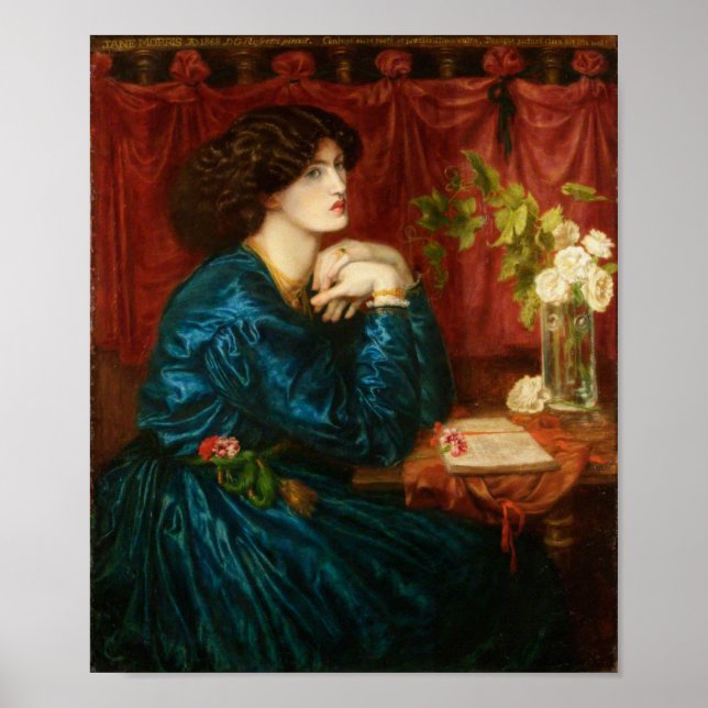 Póster El vestido de seda azul (Frente)