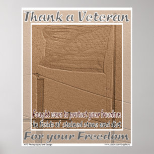Póster El veterano de guerras extranjeras le agradece