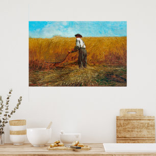 Póster El veterano en un nuevo campo Winslow Homer
