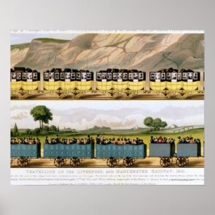 Póster El viajar en la Liverpool y la Manchester 2