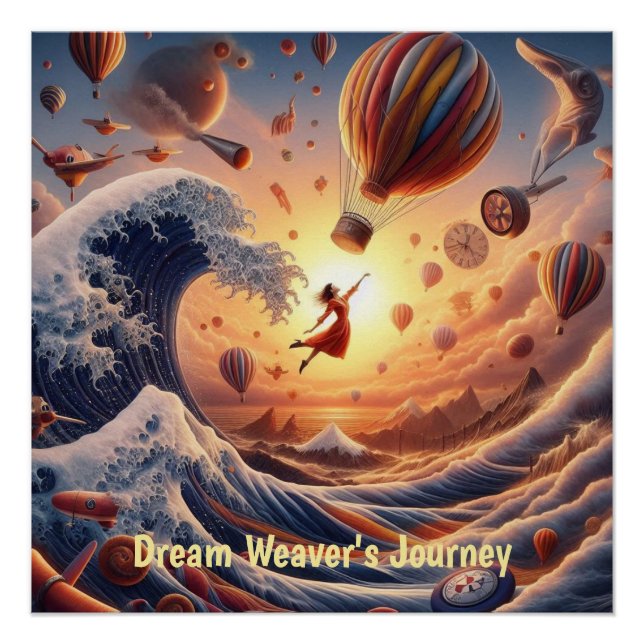 Póster El viaje de Dream Weaver: globos de aire caliente (Anverso)