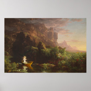 Póster El viaje de la vida: Niñez, 1842 (aceite sobre lie