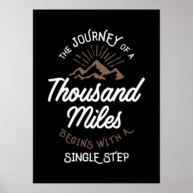 Póster El viaje de mil millas (Frente)