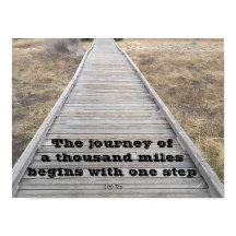 El viaje de mil millas...