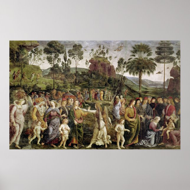 Póster El viaje de Moisés, c.1481-83 (Frente)
