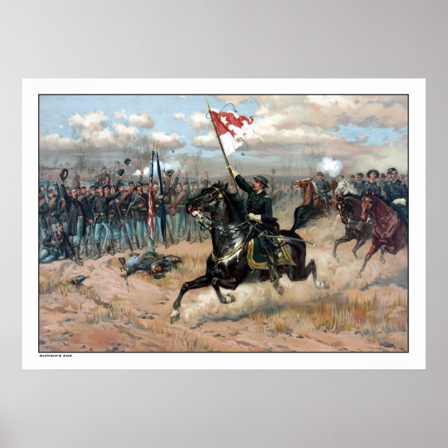 Póster El viaje de Sheridan — Guerra civil (Frente)