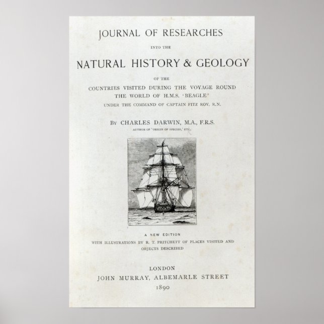 Póster El viaje del Beagle (Frente)