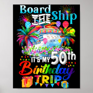 Póster El Viaje del Cumpleaños 50 de The Board Ship