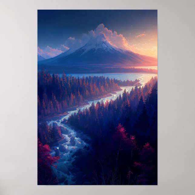 Póster El viaje del río a través del Pino Wilderness (Frente)