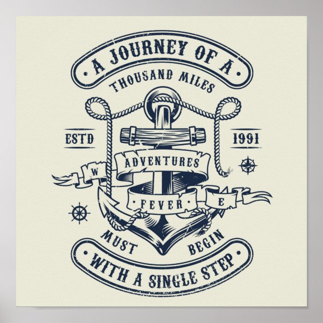 Póster El viaje empieza con un paso (Frente)