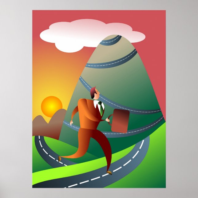 Póster El viaje montañoso (Frente)