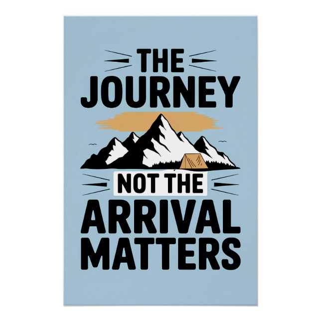 Póster El viaje, no la llegada, importa (Anverso)