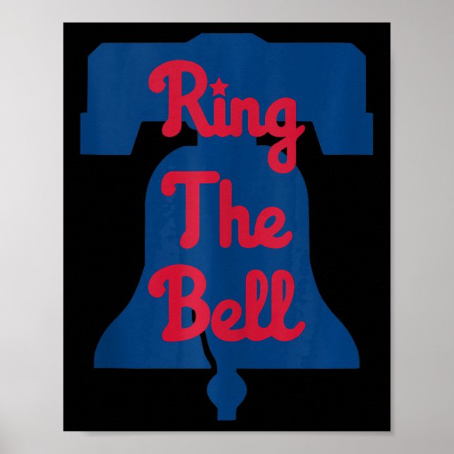 Póster El Viejo Anillo De Béisbol De Filadelfia Bell Phil (Frente)