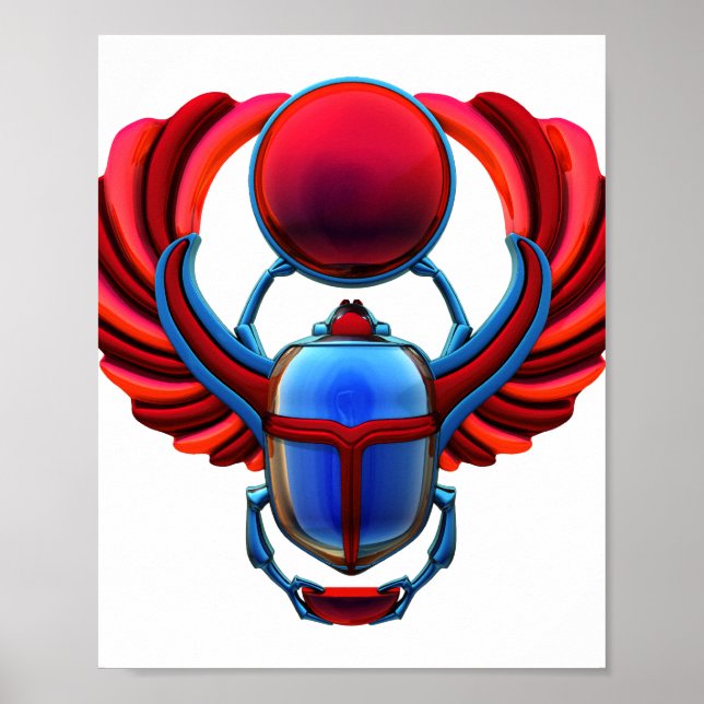 Póster El viejo escarabajo de Scarab en Egipto (Frente)