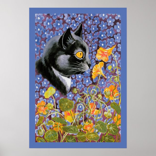 Póster El viejo Louis Wain Cat en un Poster de un mar de  (Frente)