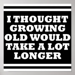 Póster El viejo, muy rápido, gracioso Poster negro