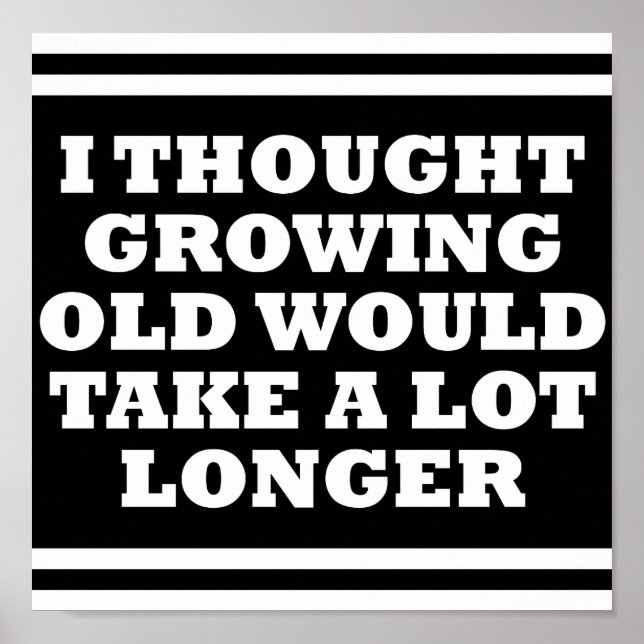 Póster El viejo, muy rápido, gracioso Poster negro (Frente)