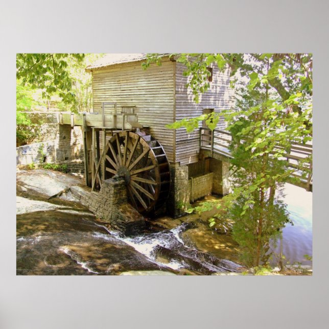 Póster El viejo poster de Grist Mill (Frente)