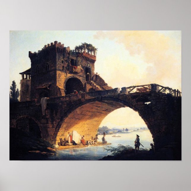 Póster El viejo puente (Frente)