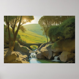 Póster El viejo puente de piedra