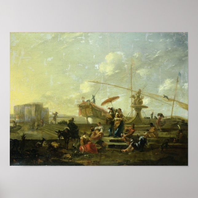 Póster El viejo puerto de Génova (Frente)