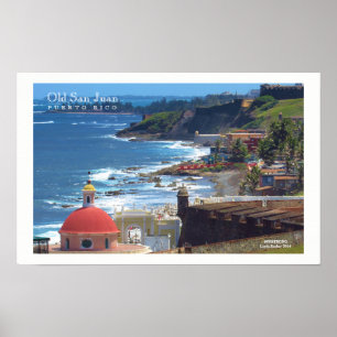 Póster El Viejo San Juan junto al mar II