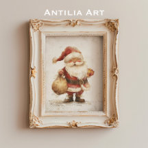 El viejo Santa Claus con Navidades de bolsitas de