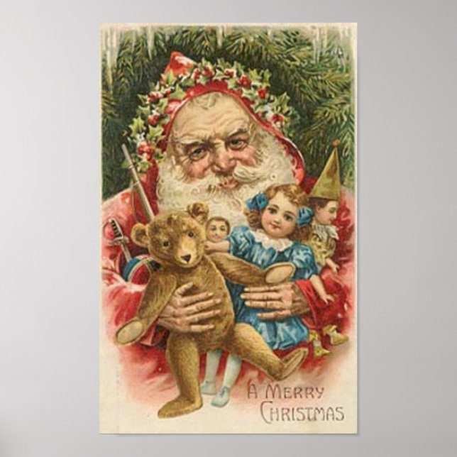 Póster El Viejo Santa y los Juguetes (Frente)