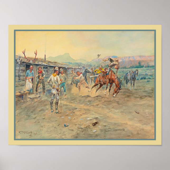 Póster El viejo vaquero del Oeste (Frente)