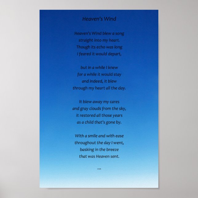 Póster El viento del cielo (Frente)