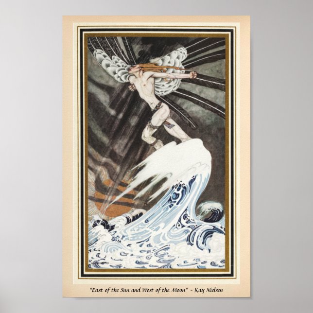 Póster El viento del norte atraviesa el mar Kay Nielsen (Frente)