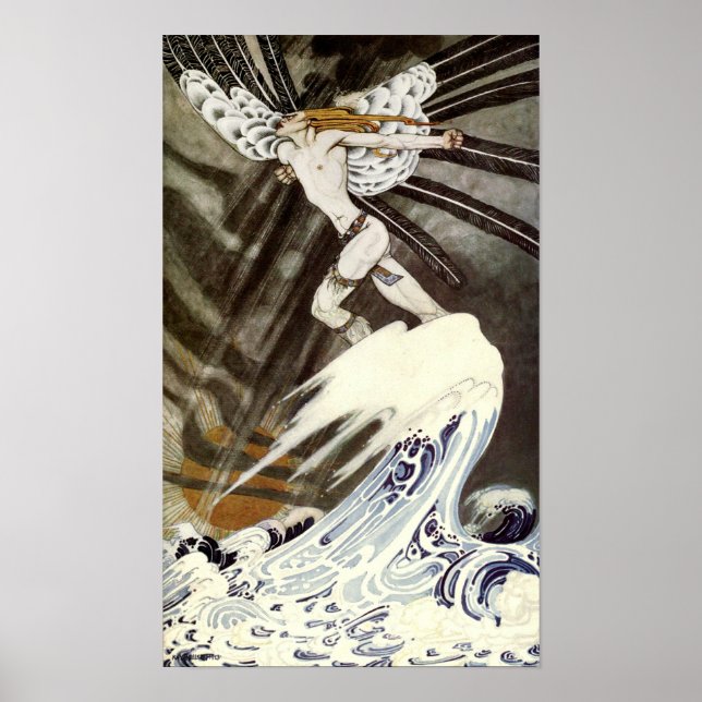 Póster El Viento Del Norte Se Cansa Sobre El Mar (Frente)