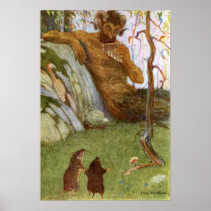 Póster El viento en el Ilustracion original salvaje