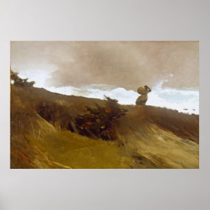 Póster El viento occidental, de Winslow Homer